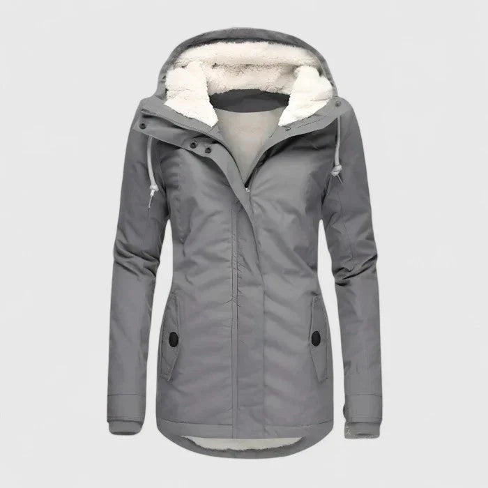 Women's Waterproof Jacket with Integrated Hood for Everyday Wear