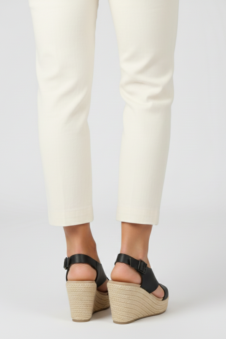 Women's Wedge Slingback Sandals with Crossover Straps