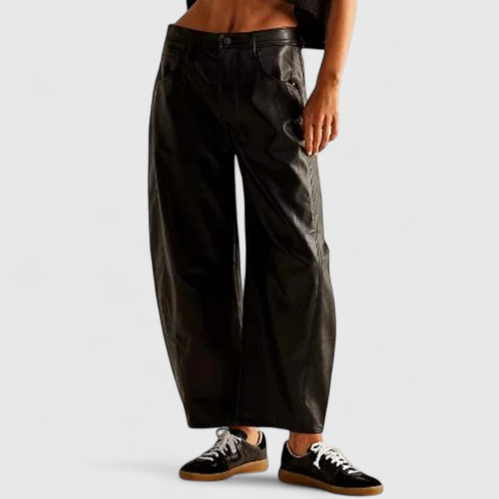 Women's Wide-Leg Denim Trousers with Movement for Everyday