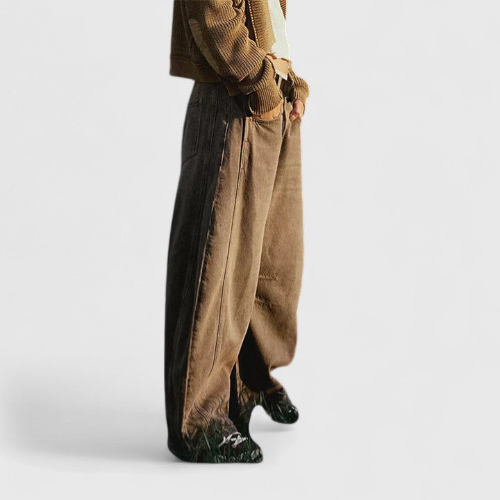 Women's Wide-Leg Denim Trousers with Movement for Everyday