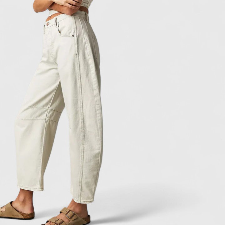 Women's Wide-Leg Denim Trousers with Movement for Everyday