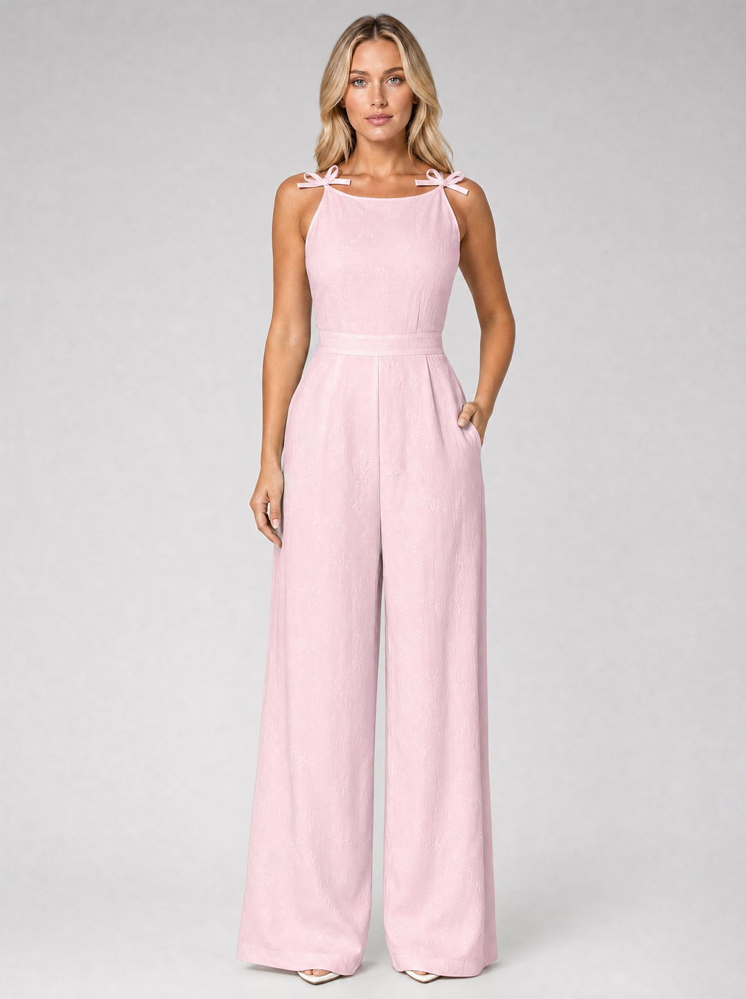 Women’s Wide-Leg Jumpsuit with Shoulder Ties