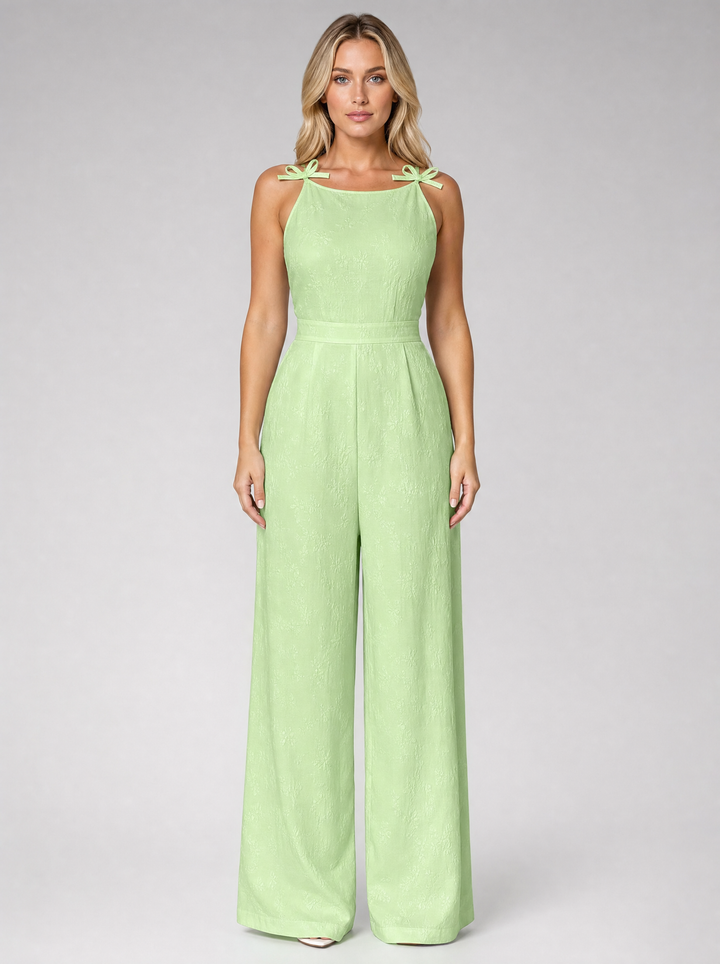 Women’s Wide-Leg Jumpsuit with Shoulder Ties