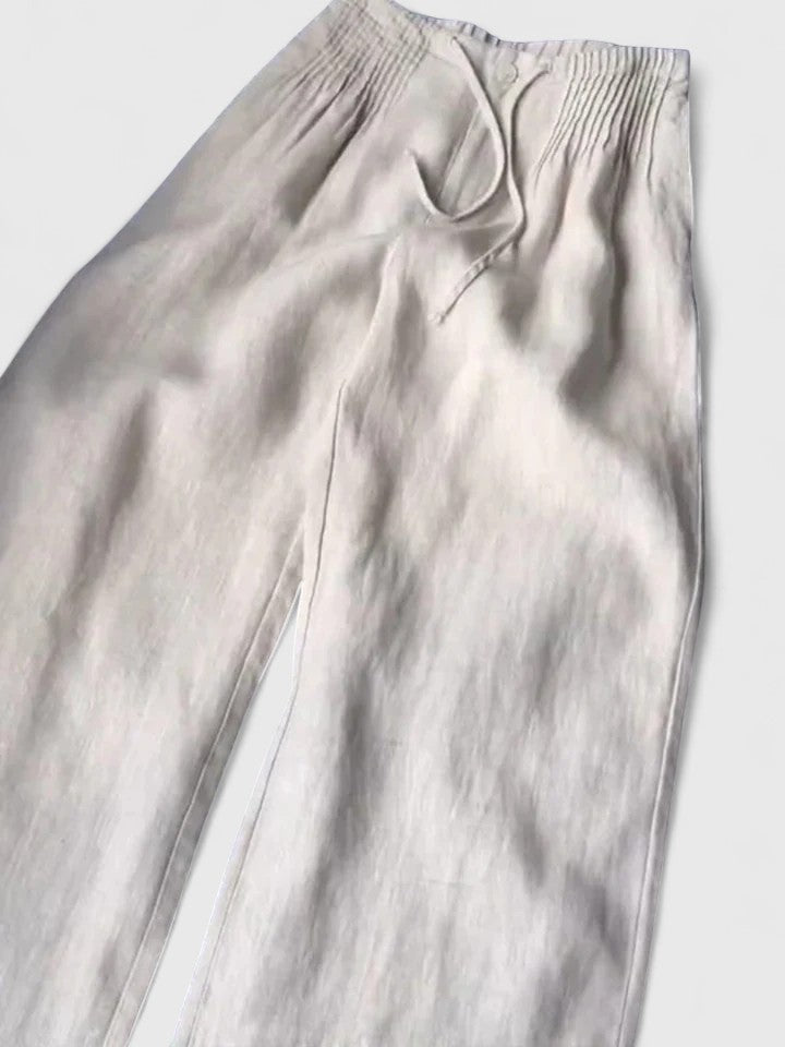 Women's Wide Leg Trousers with Elastic Waist for Versatile Wear