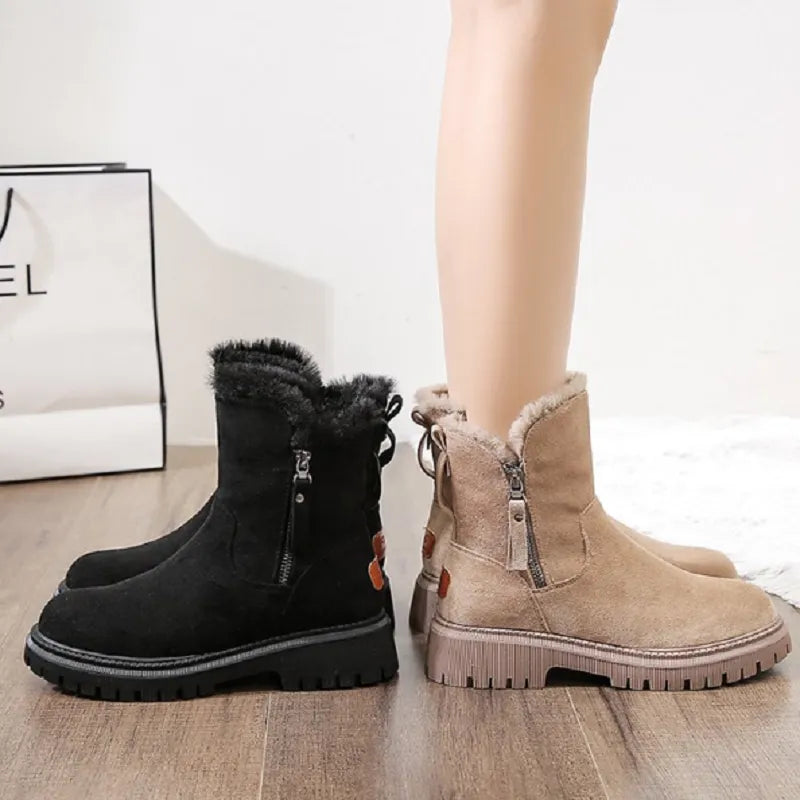 Women's Winter Boots with Faux-Fur Lining for Winter Days