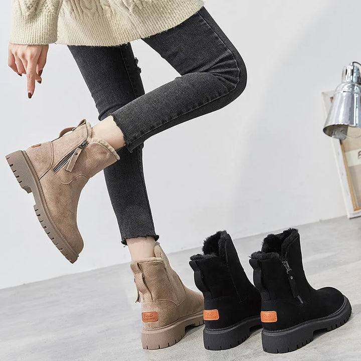 Women's Winter Boots with Faux-Fur Lining for Winter Days