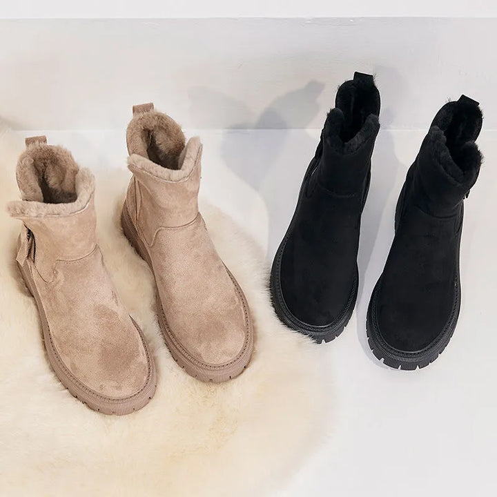 Women's Winter Boots with Faux-Fur Lining for Winter Days