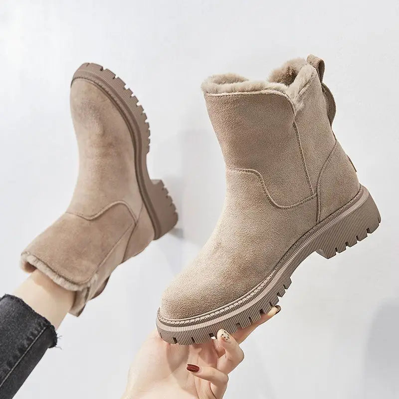 Women's Winter Boots with Faux-Fur Lining for Winter Days