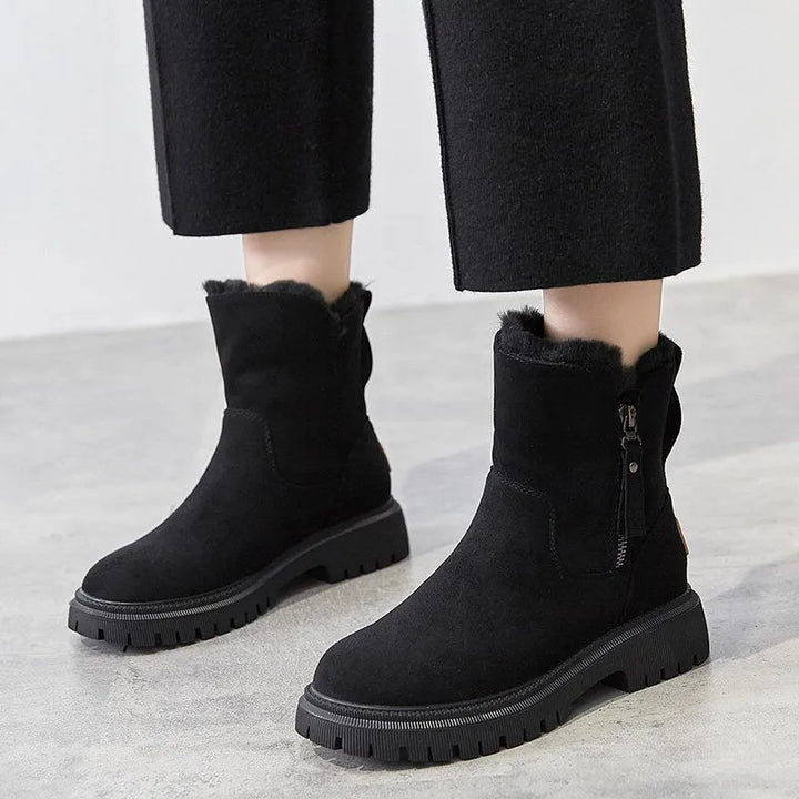 Women's Winter Boots with Faux-Fur Lining for Winter Days