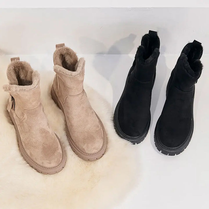 Women's Winter Boots with Faux-Fur Lining for Winter Days
