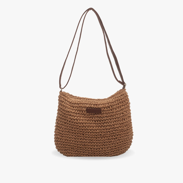 Women's Woven Shoulder Bag with Adjustable Strap for Daily