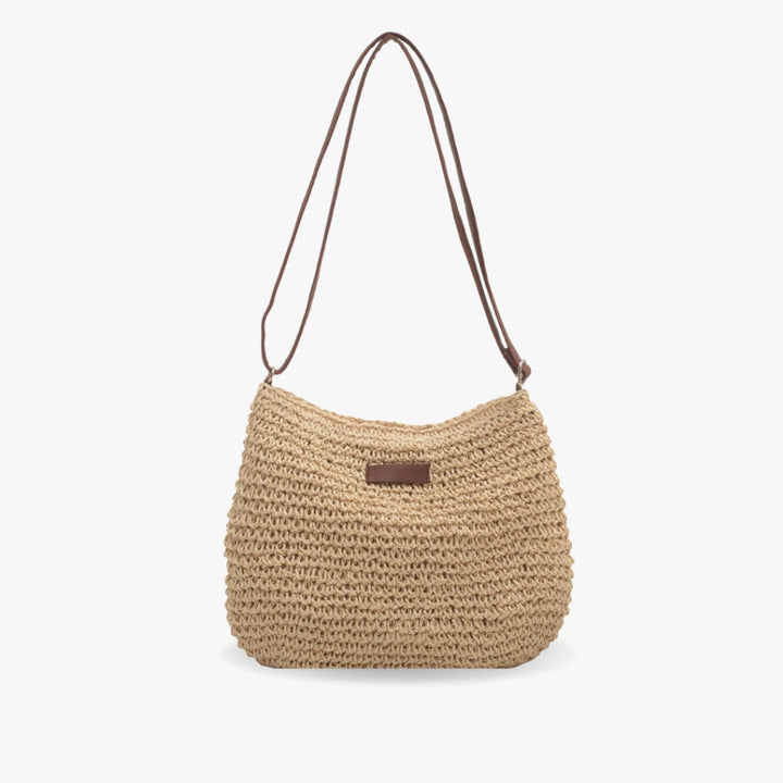 Women's Woven Shoulder Bag with Adjustable Strap for Daily