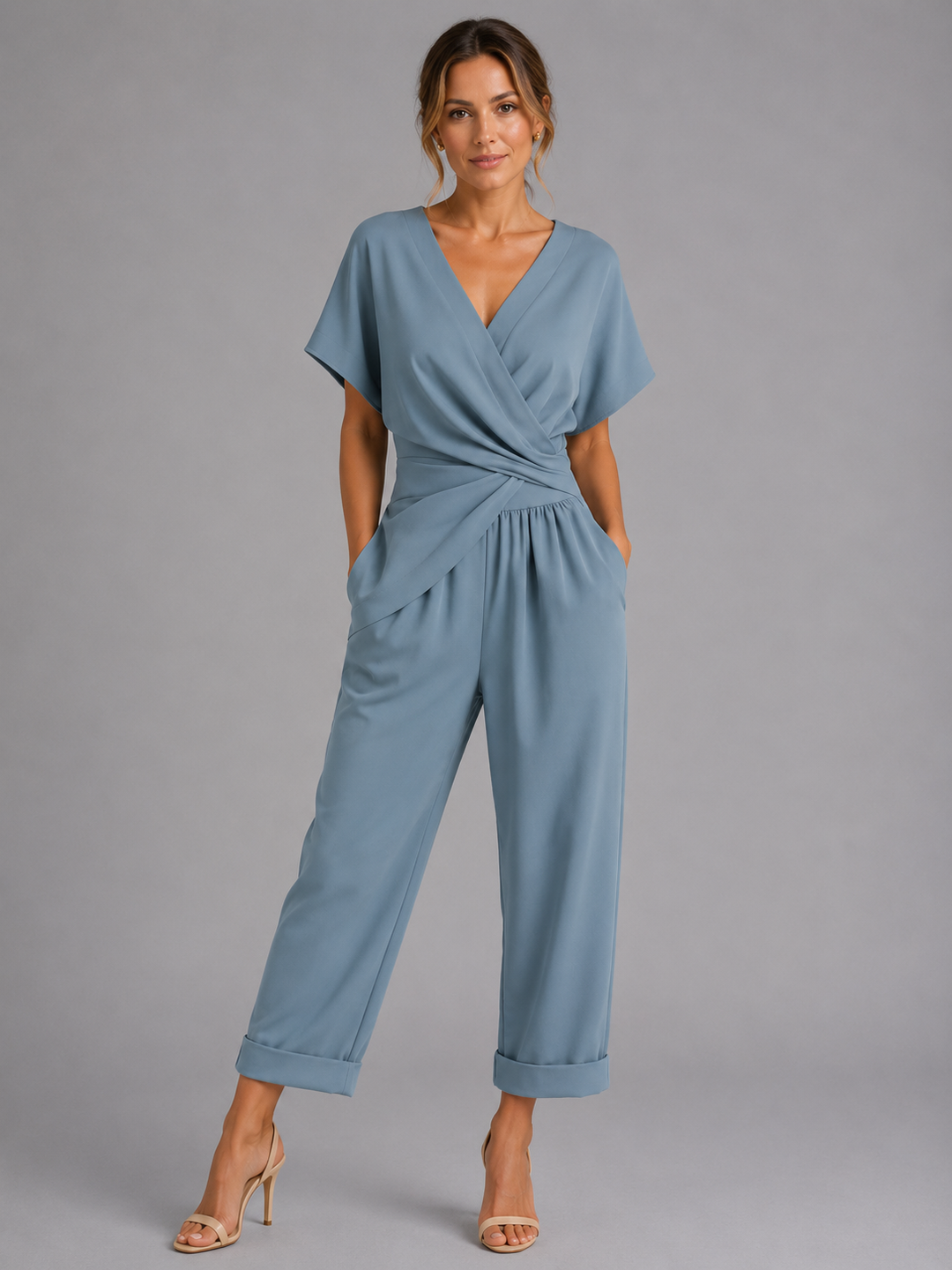 Women’s Wrap Front Co-Ord Set with Ease