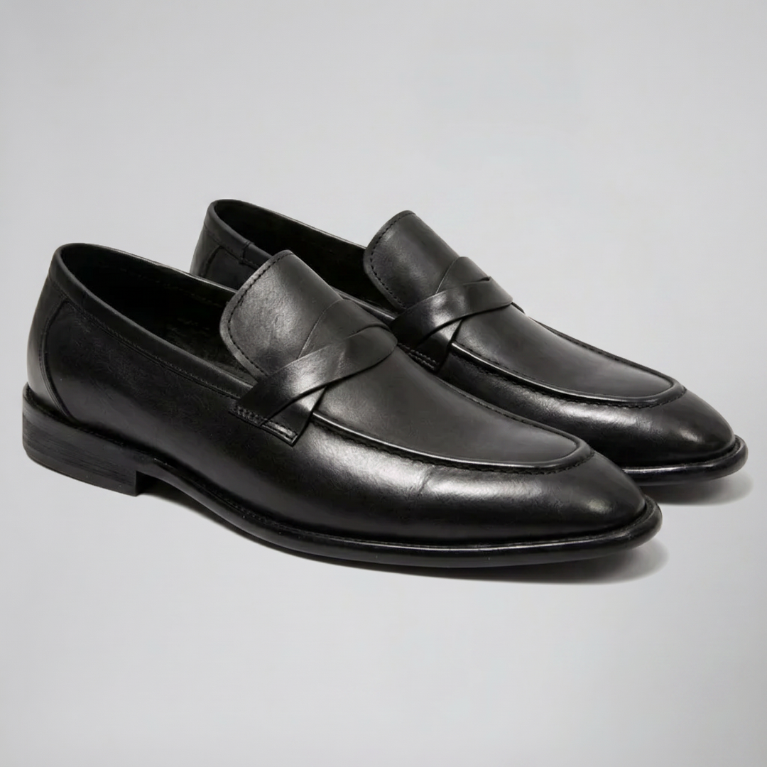 Men’s Burnished Leather Penny Loafer | Celestiella