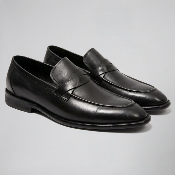 Men’s Burnished Leather Penny Loafer | Celestiella