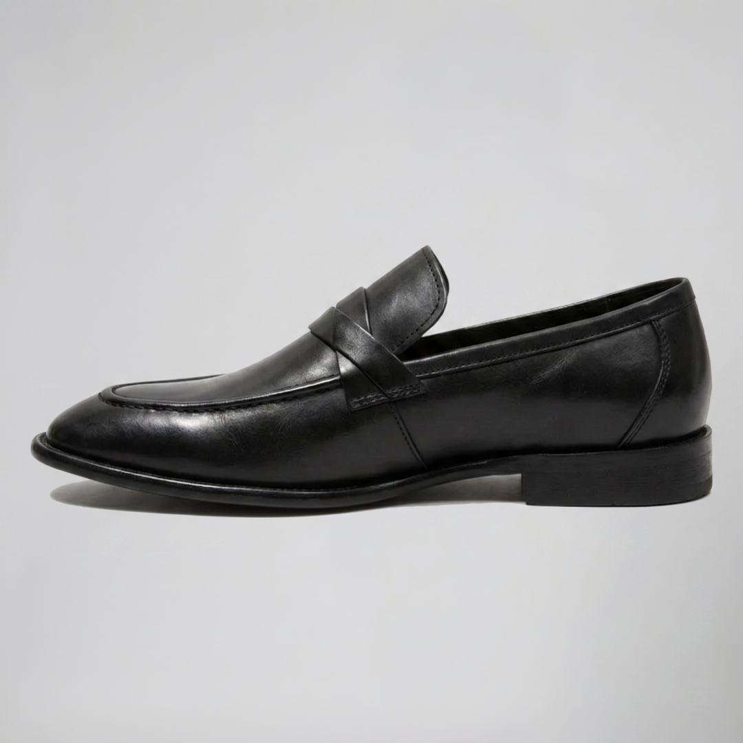 Men’s Burnished Leather Penny Loafer | Celestiella