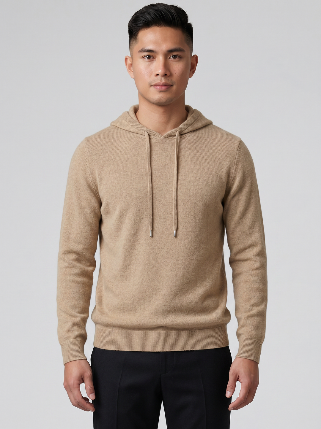Men's Cashmere Jumper – Hooded Merino