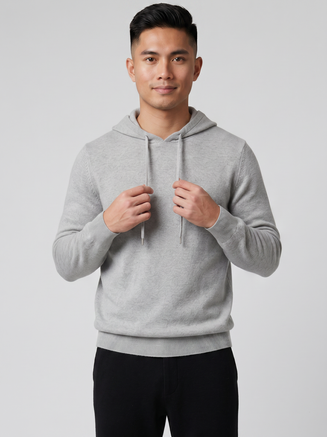 Men's Cashmere Jumper – Hooded Merino