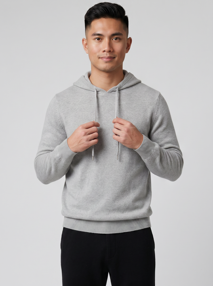 Men's Cashmere Jumper – Hooded Merino