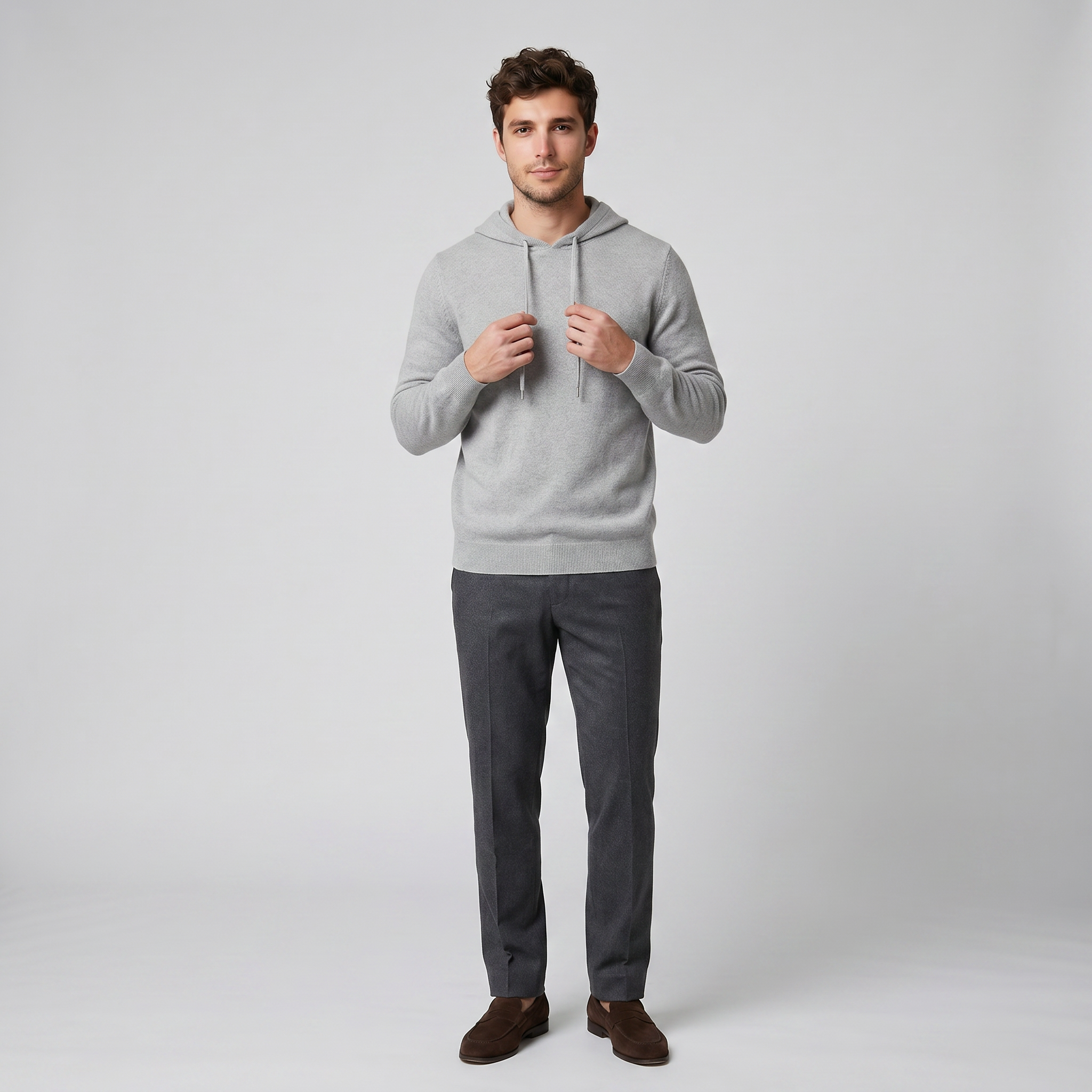 Men's Cashmere Merino Wool Hooded | Celestiella