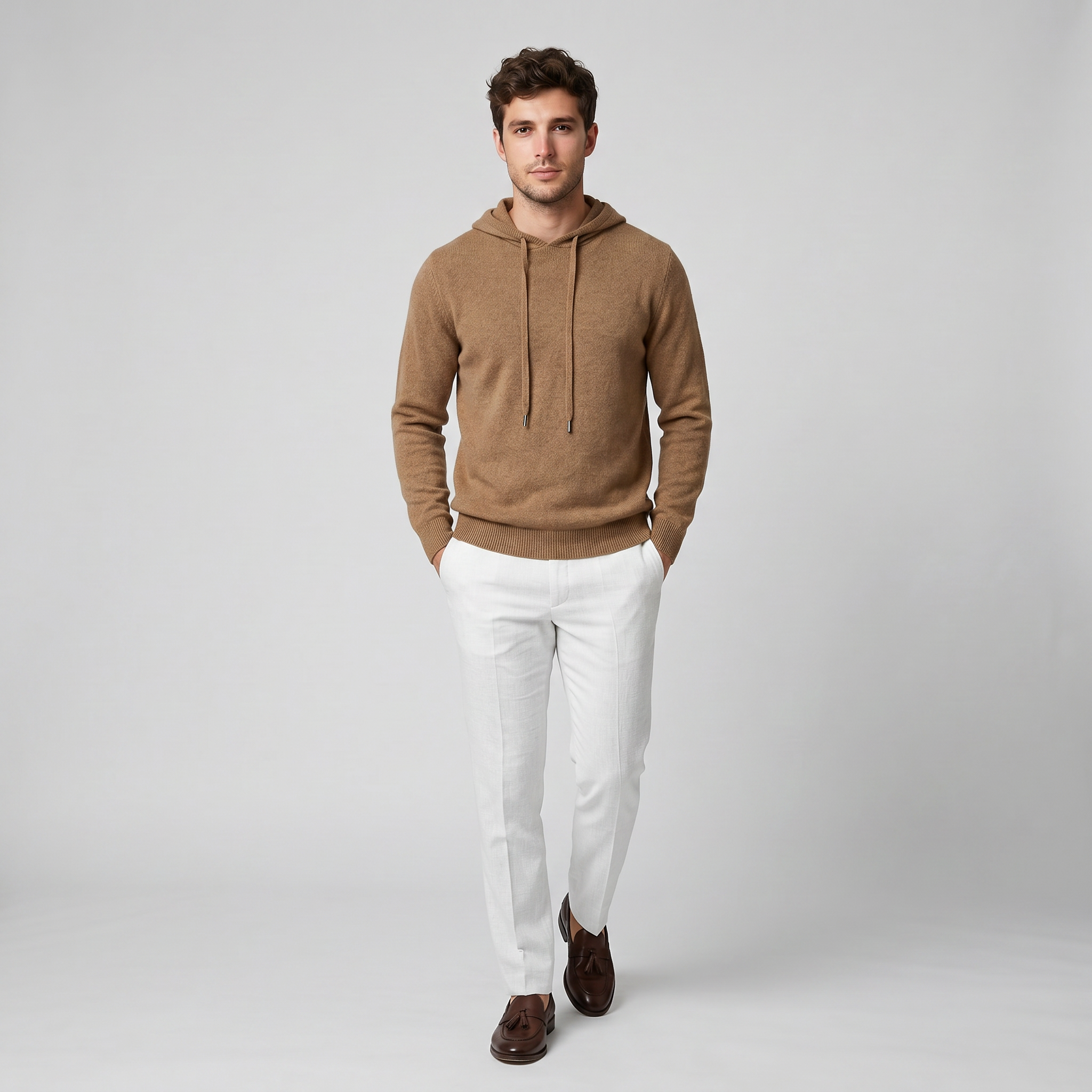 Men’s Cashmere Pullover Hoodie | Celestiella