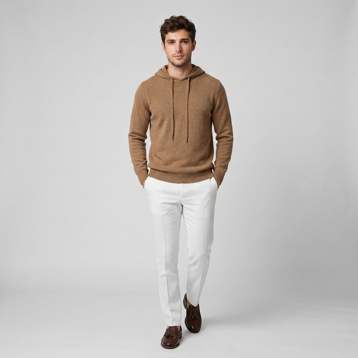Men’s Cashmere Pullover Hoodie | Celestiella