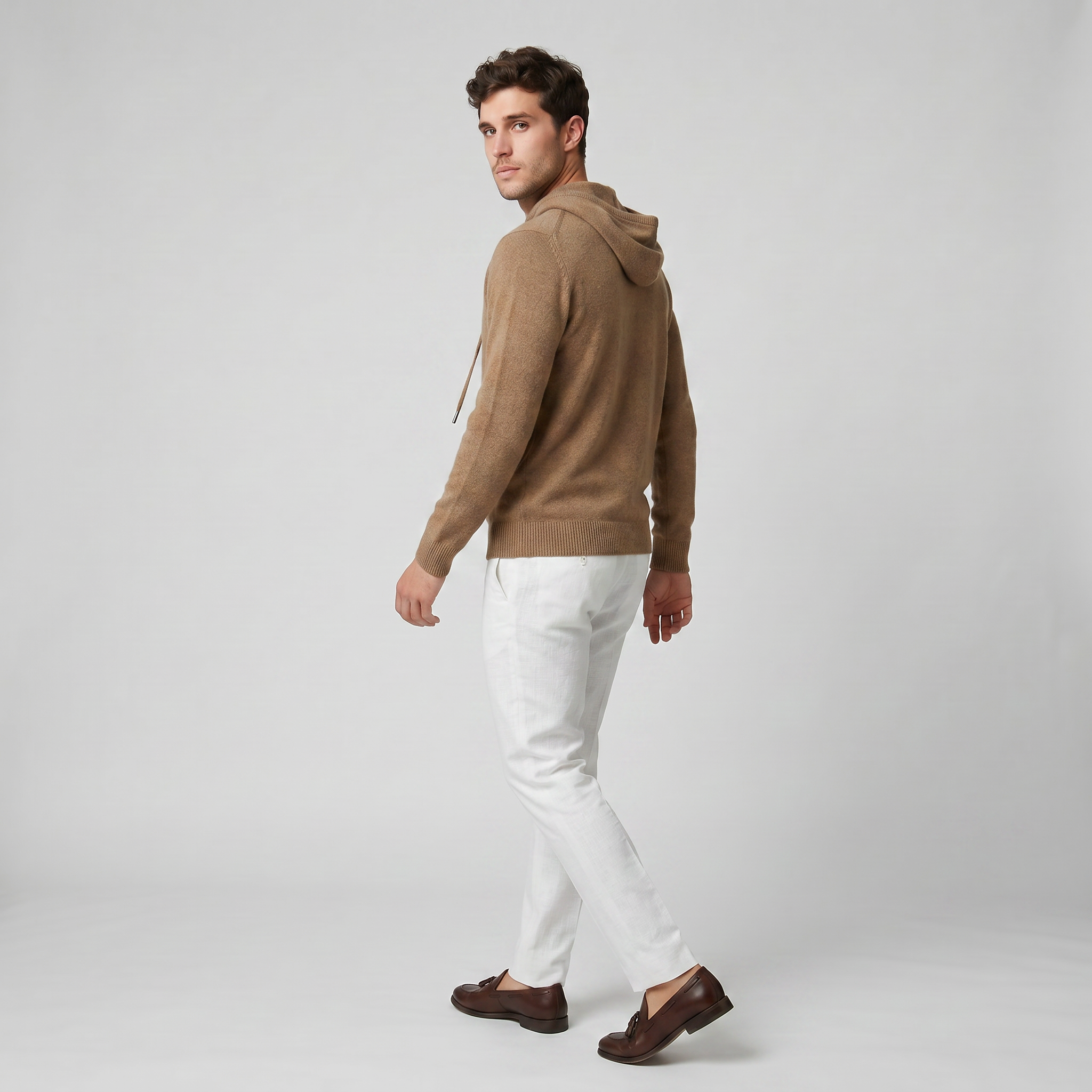 Men’s Cashmere Pullover Hoodie | Celestiella