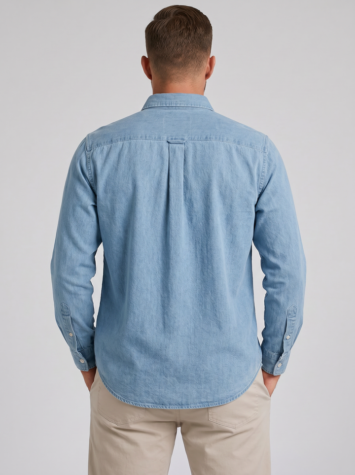 Men's Cotton Button-Down Shirt – Relaxed Everyday Fit