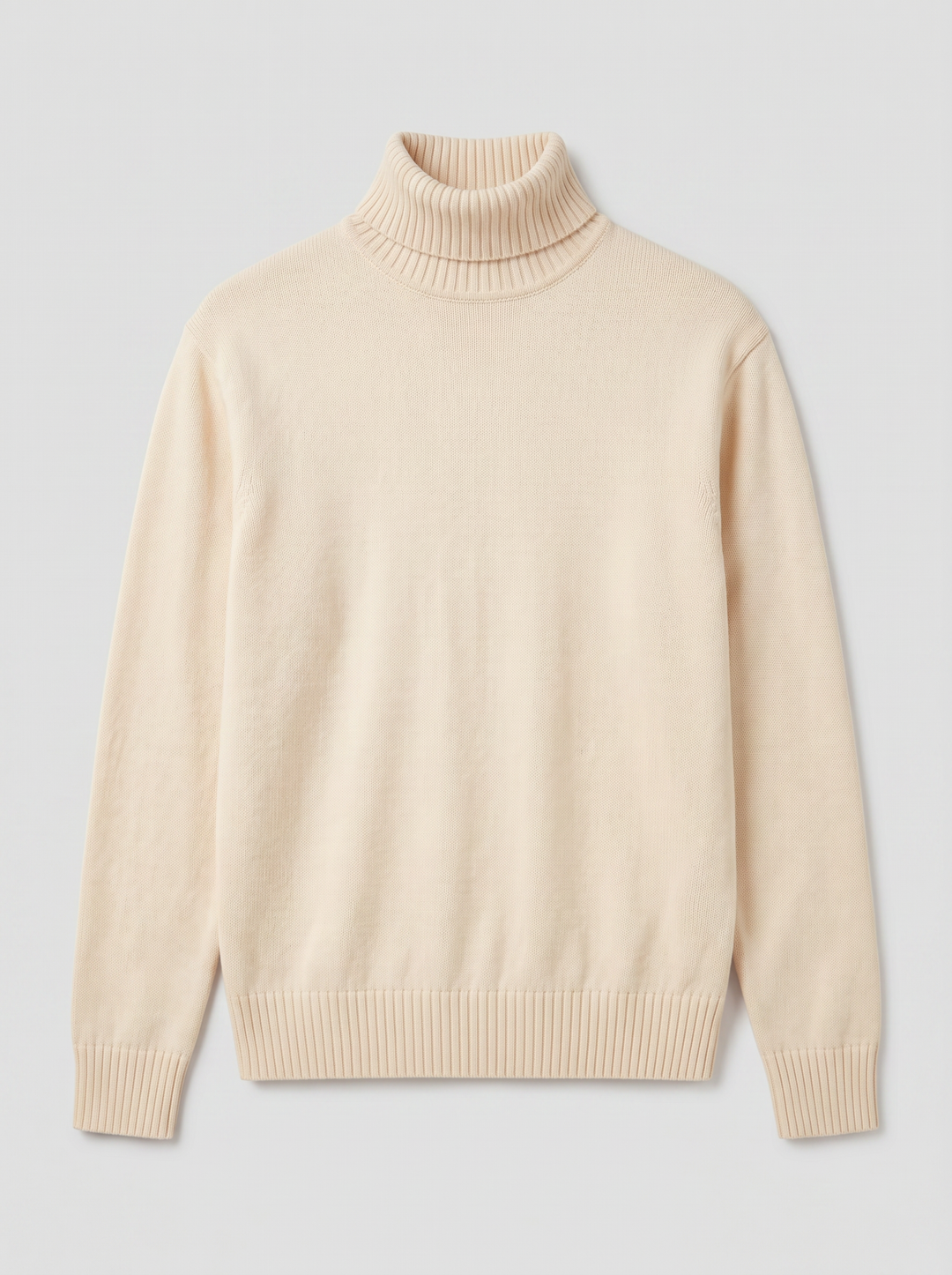 Men's Jumper – Cotton Knit Turtleneck