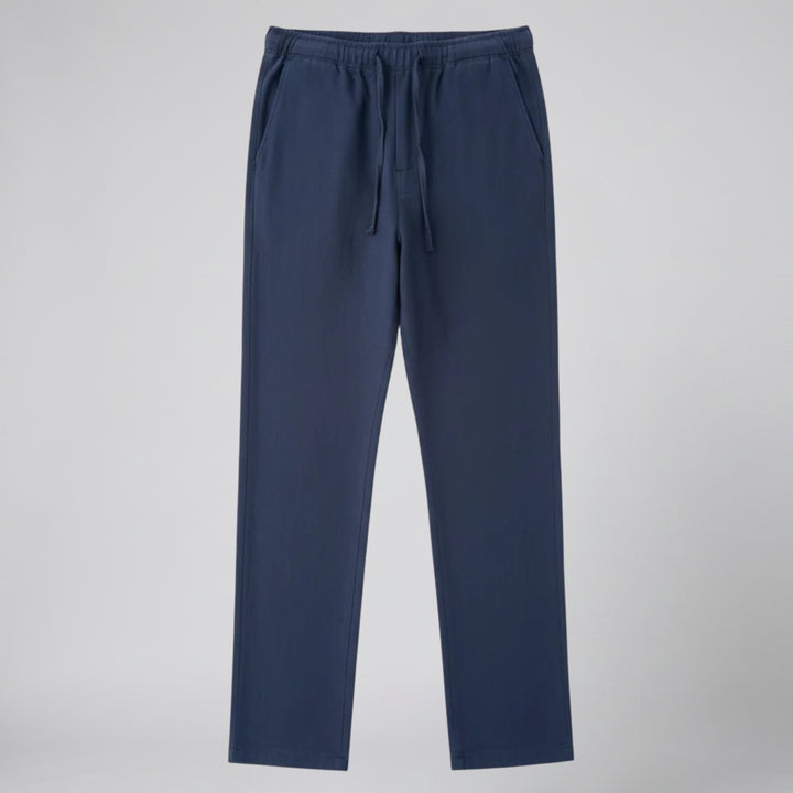 Men’s Cotton Linen Straight Leg Trousers | Celestiella