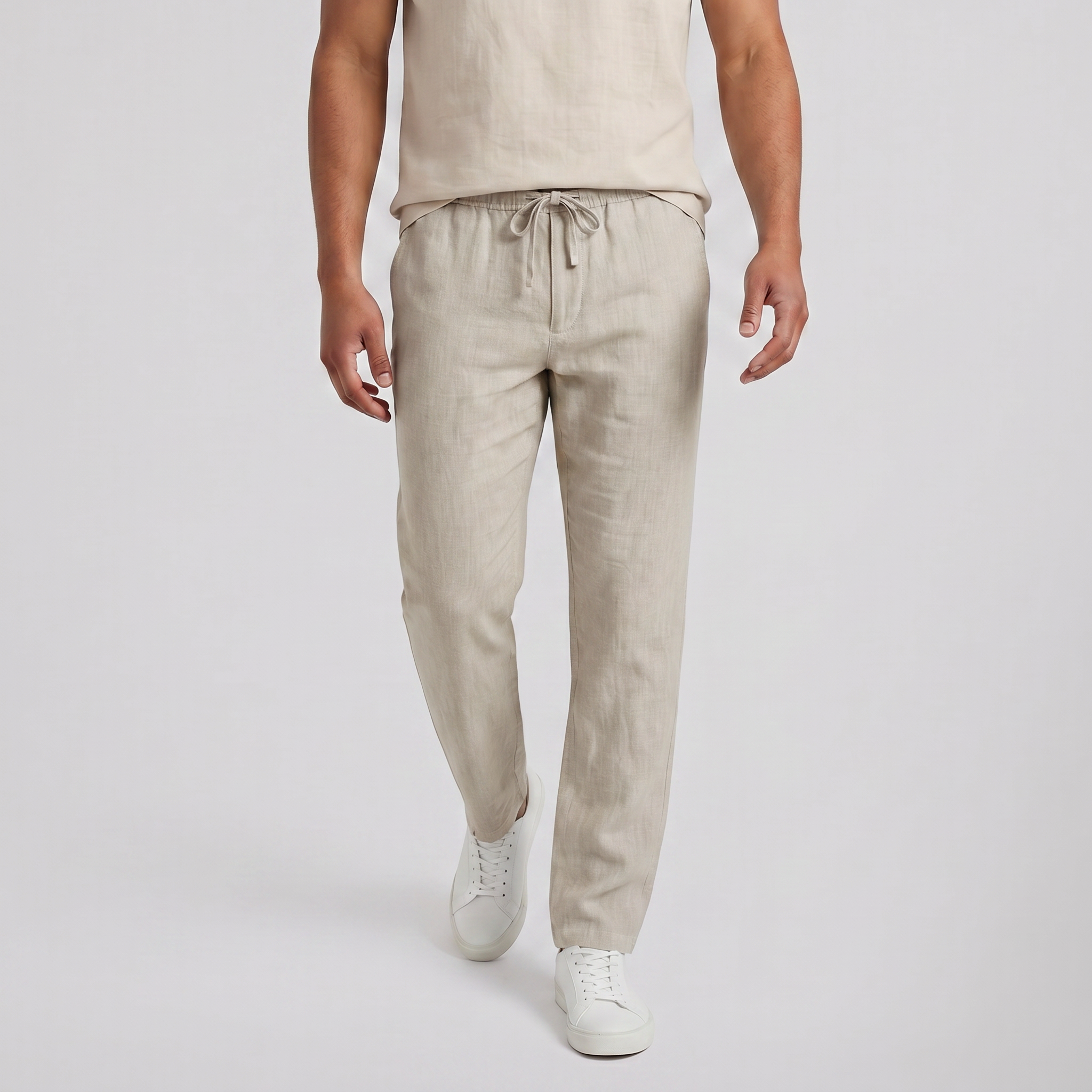 Men’s Relaxed Drawstring Summer Trousers | Celestiella