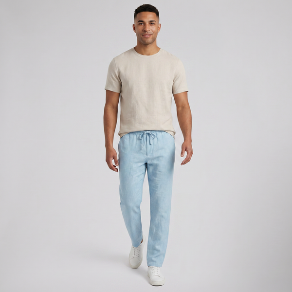 Men’s Relaxed Drawstring Summer Trousers | Celestiella