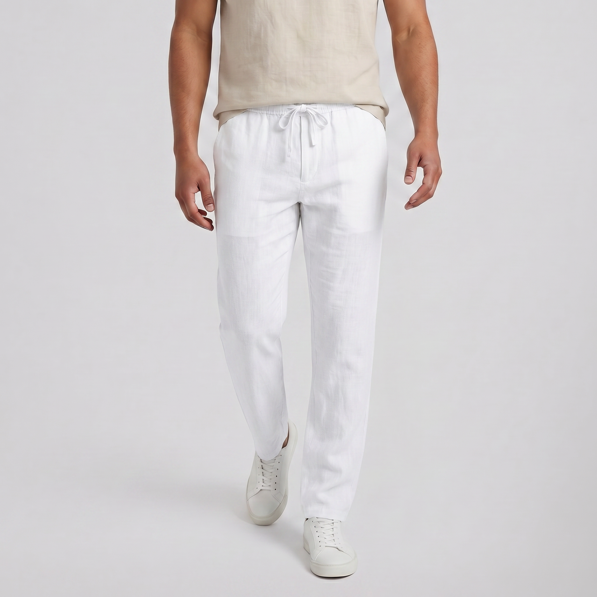 Men’s Relaxed Drawstring Summer Trousers | Celestiella