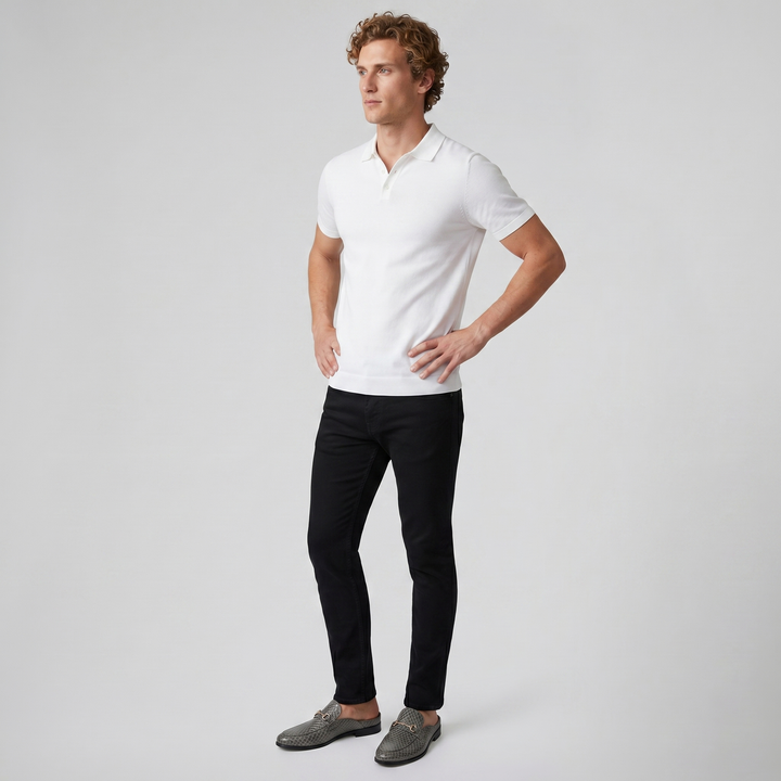 Men’s Embossed Leather Horsebit Backless Loafers | Celestiella