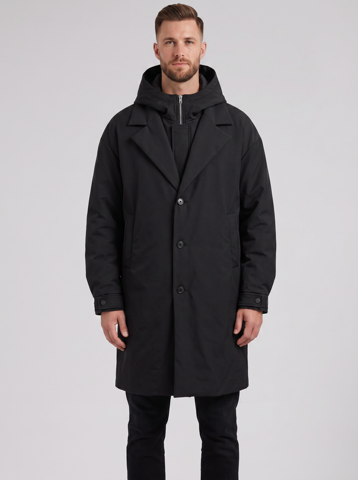 Men's Trench Coat – Hooded