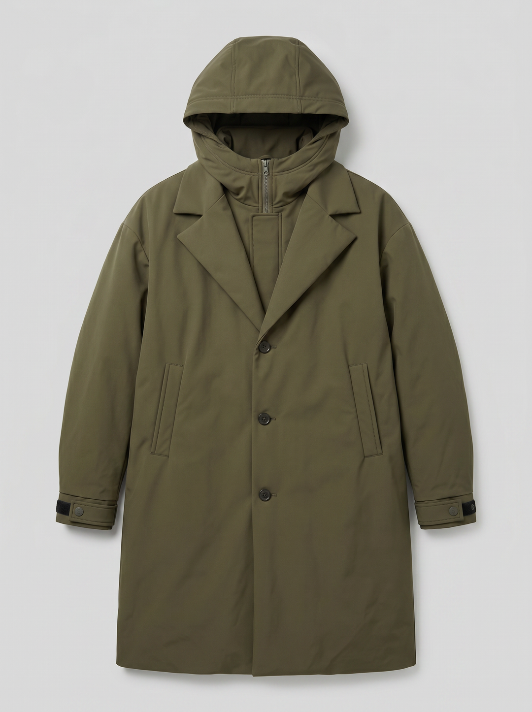 Men's Trench Coat – Hooded