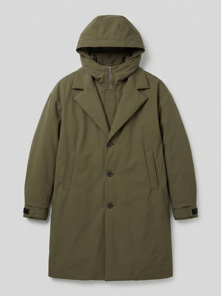 Men's Trench Coat – Hooded