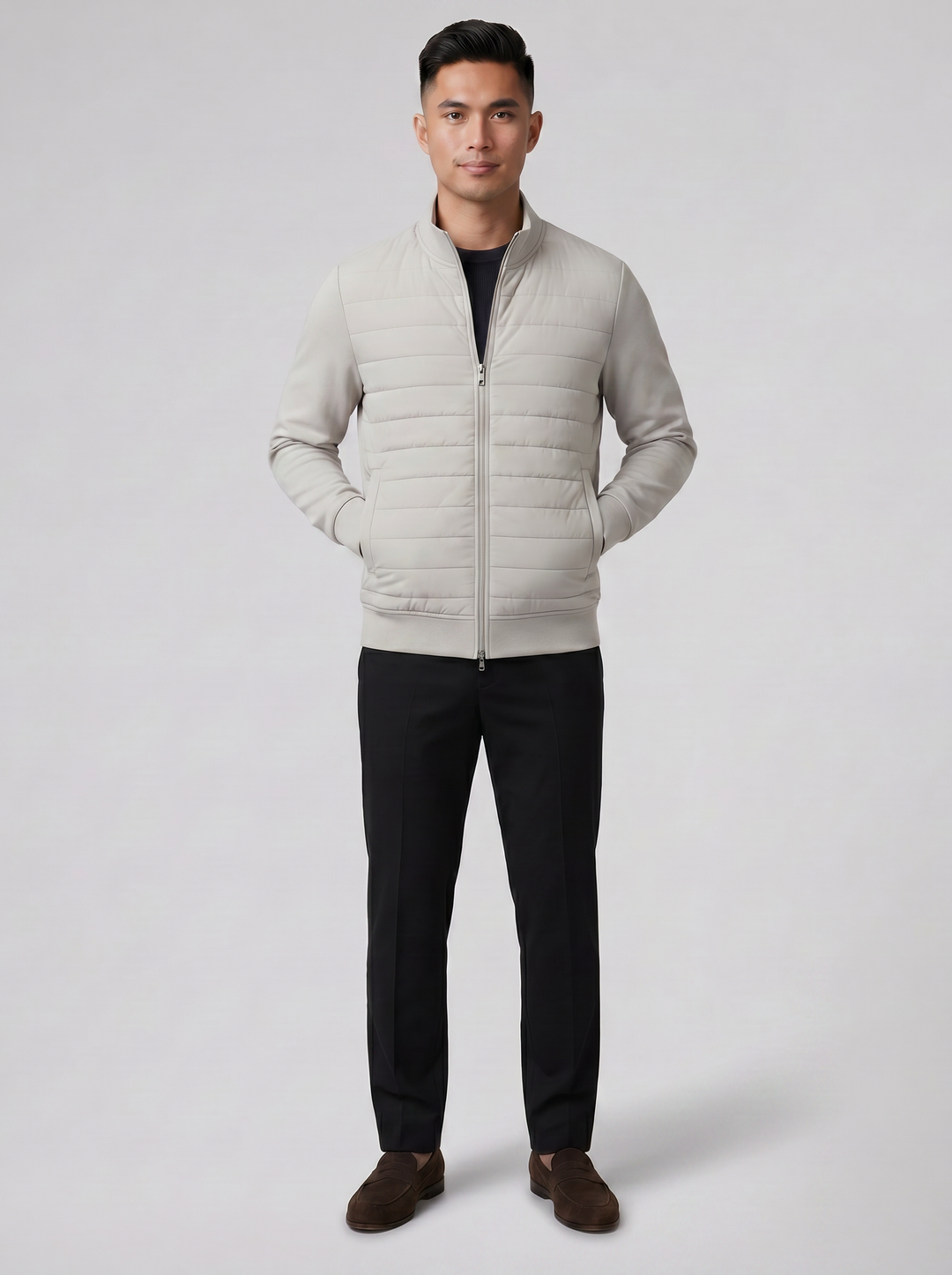 Men's Puffer Jacket – Hybrid Streamlined