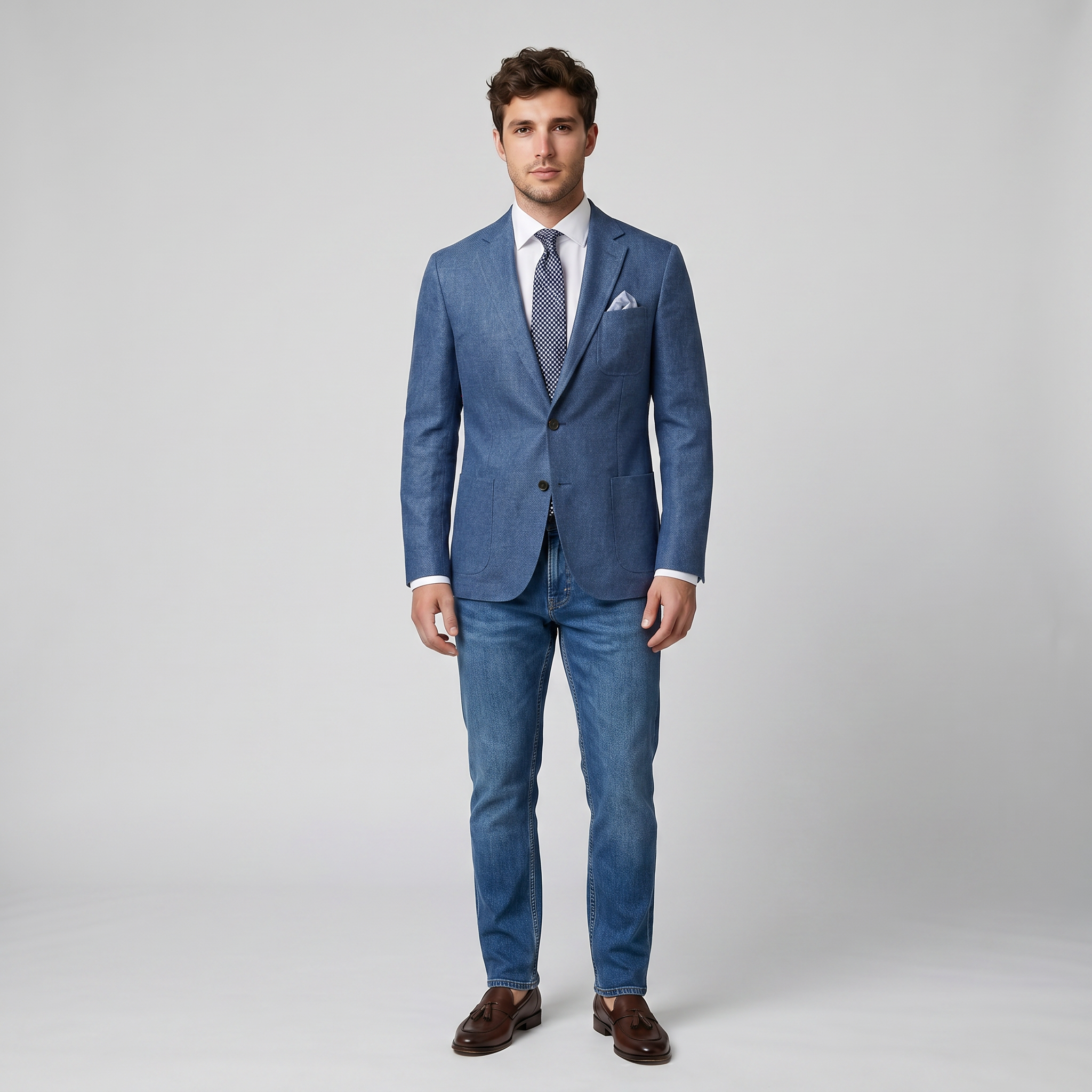 Celestiella - Men’s Linen-Blend Blazer