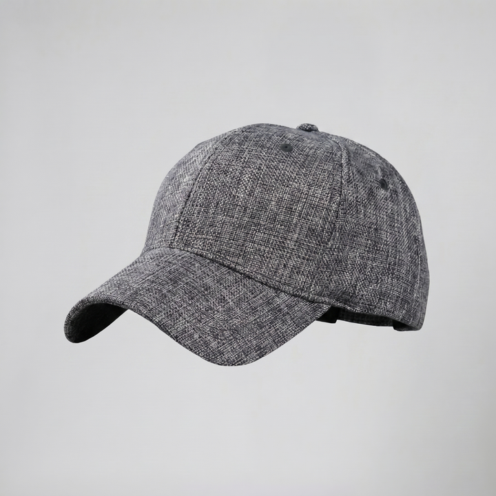 Men's Linen Blend Flat Cap | Celestiella