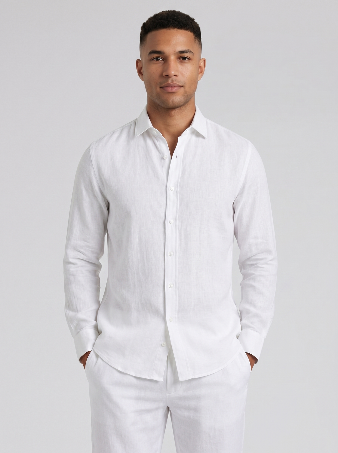 Men's Linen Shirt – Button-Down