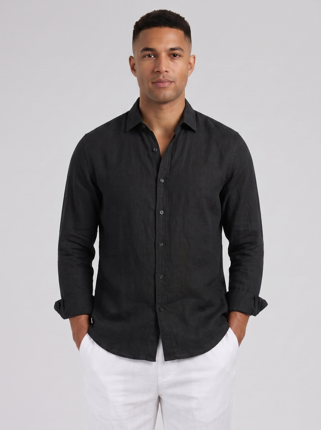 Men's Linen Shirt – Button-Down