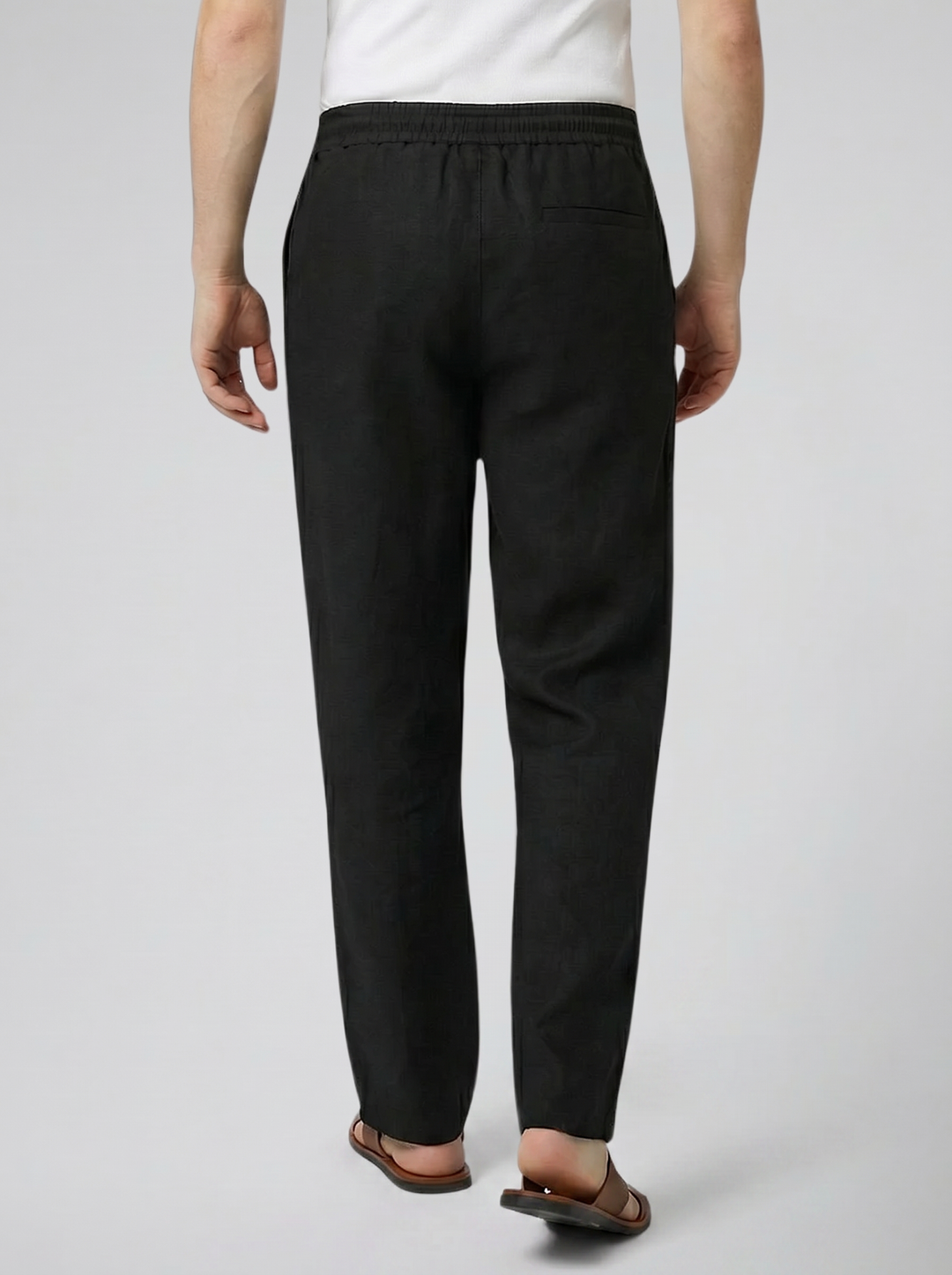 Men's Linen Drawstring Trousers – Relaxed Lightweight Fit