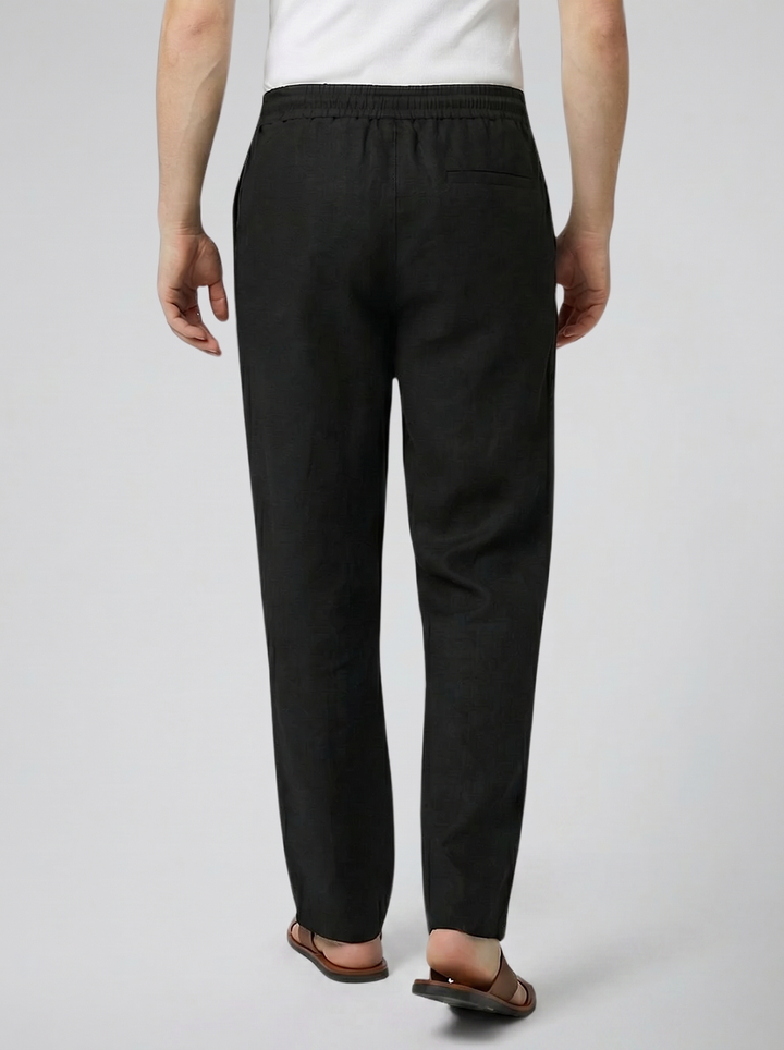 Men's Linen Drawstring Trousers – Relaxed Lightweight Fit