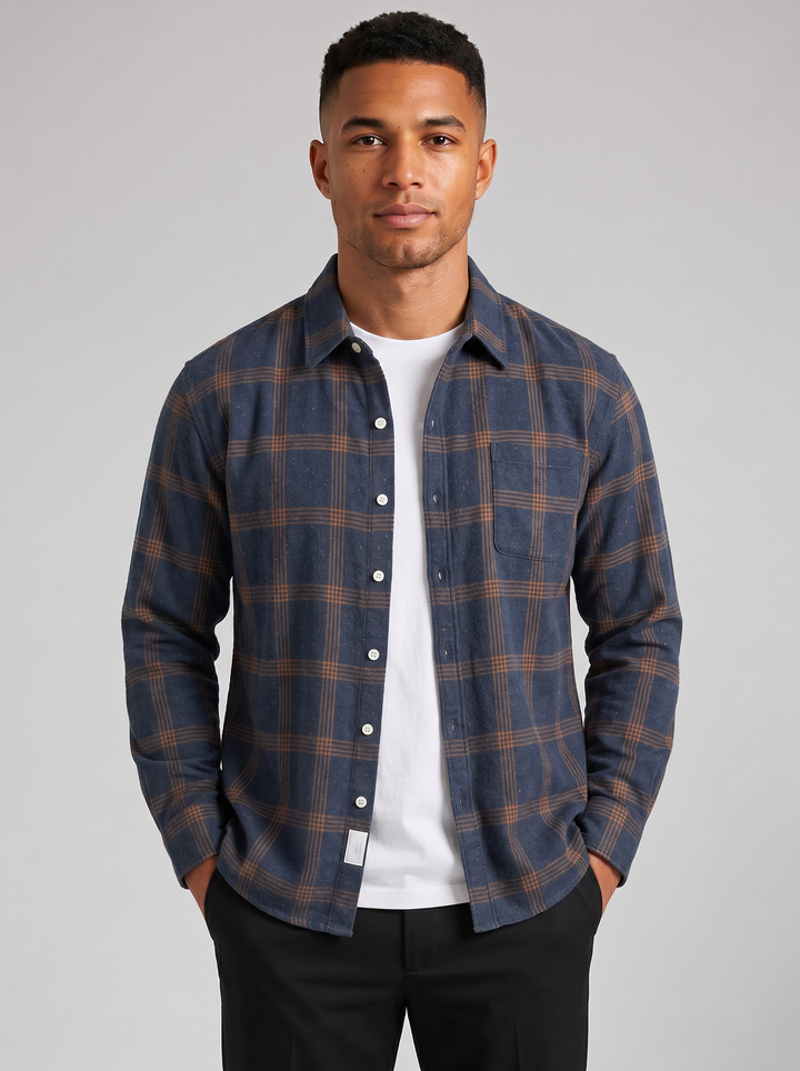 Men's Flannel Shirt – Plaid Button-Up