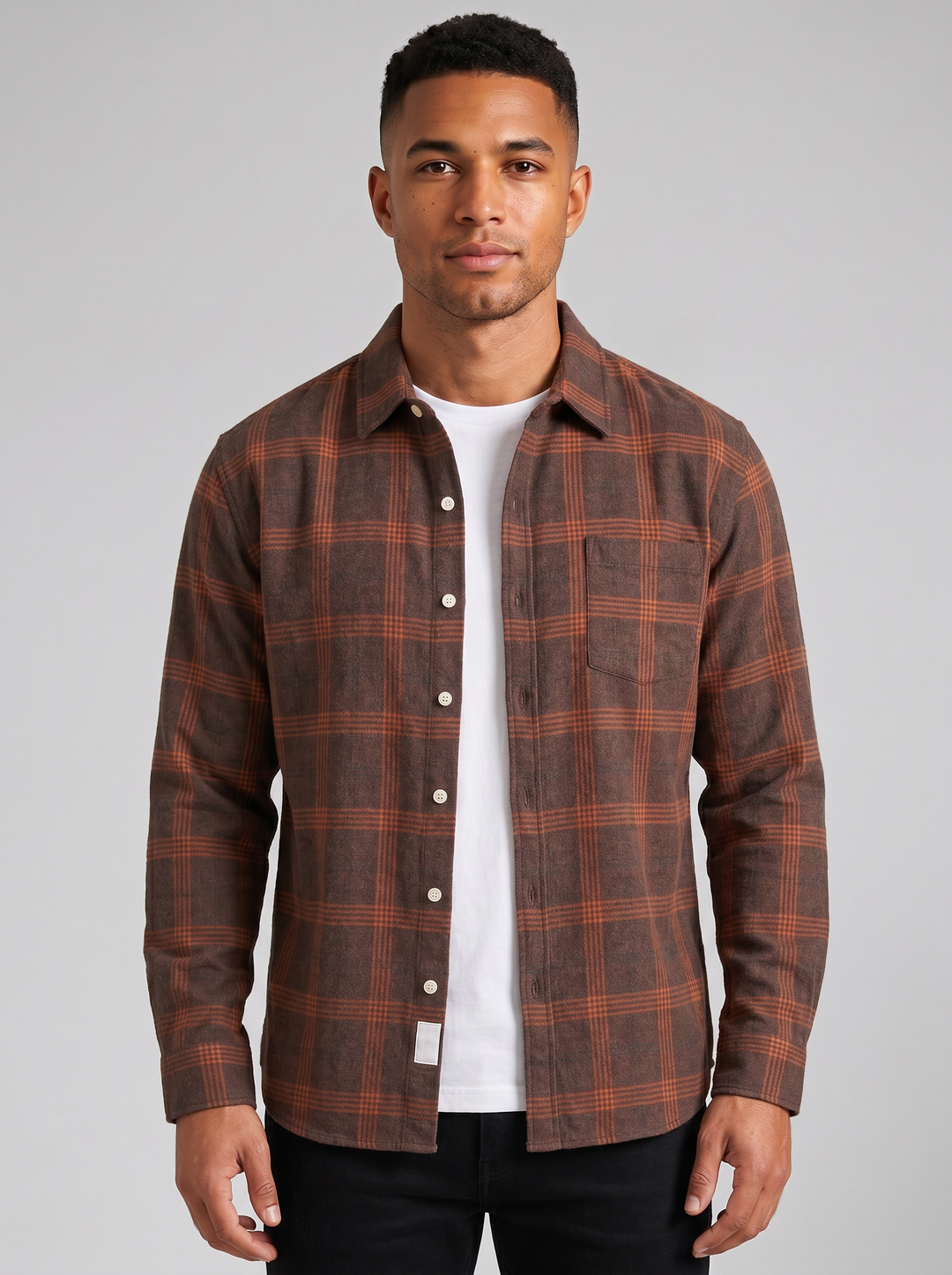 Men's Flannel Shirt – Plaid Button-Up
