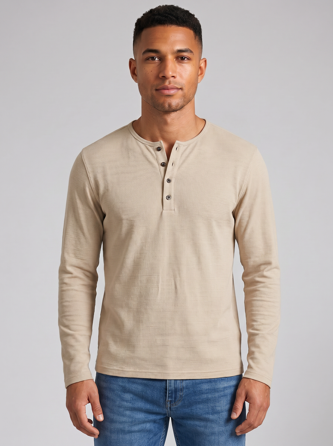 Men's Cotton Shirt – Slim-Fit Long-Sleeve