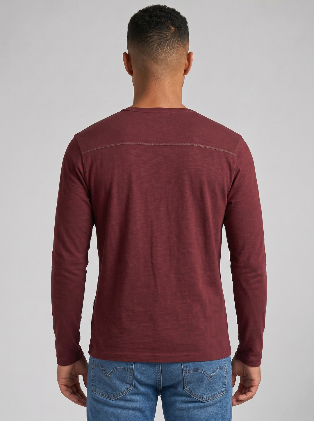 Men's Cotton Shirt – Slim-Fit Long-Sleeve