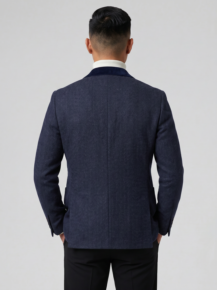 Men's Blazer – Herringbone Wool