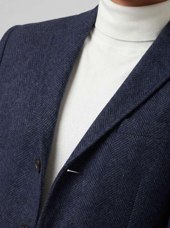Men's Blazer – Herringbone Wool